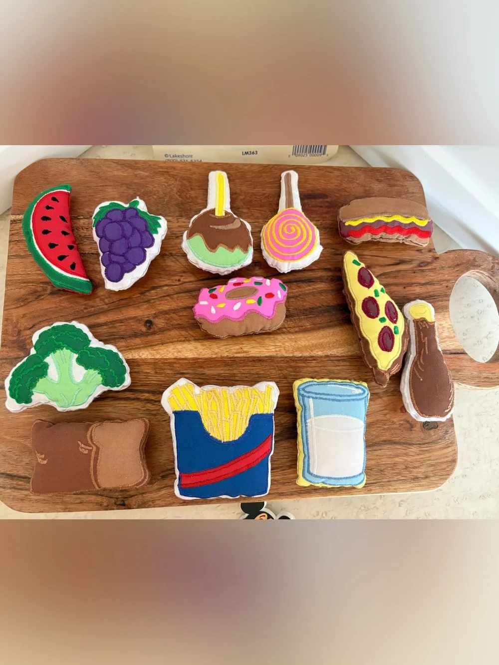 Nutrition Storytelling Kit - Colorful Fabric Food Set (Multi-Color)